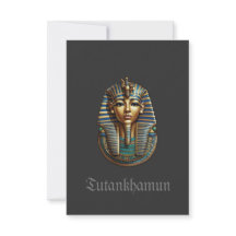 Carte de remerciements plat King Tutankhamun
