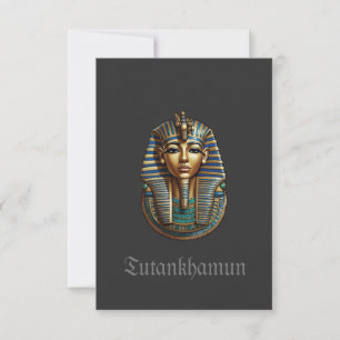 Carte de remerciements plat King Tutankhamun