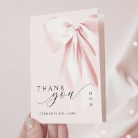 Carte de remerciements plié de Baby shower à cou r