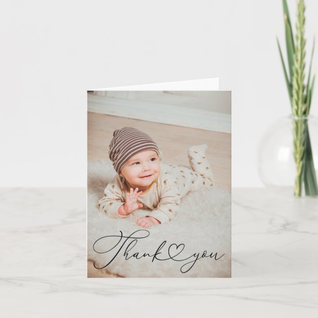 Carte de remerciements plié photo (Devant)