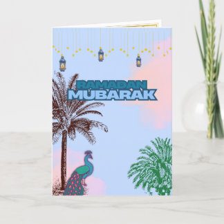 Carte de remerciements pliée