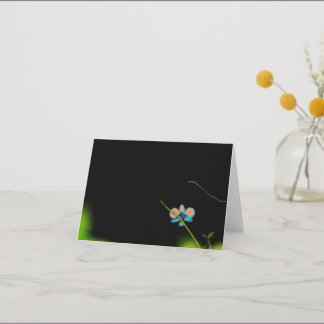 Carte de remerciements pliée