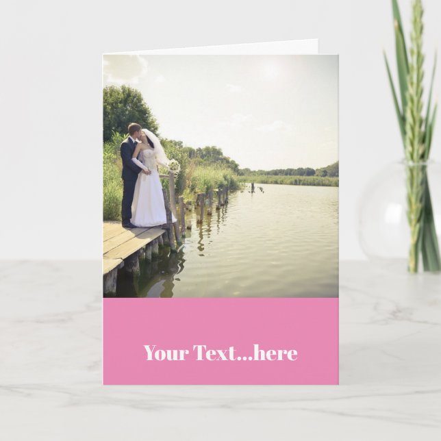 Carte de remerciements pliée (Devant)