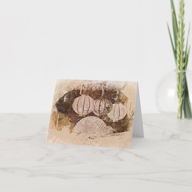 Carte de remerciements pliée (Devant)