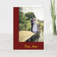 Carte de remerciements pliée