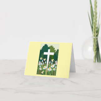 Carte de remerciements pliée