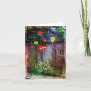 Carte de remerciements pliée