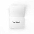 Carte de remerciements pliée - I Love Theater