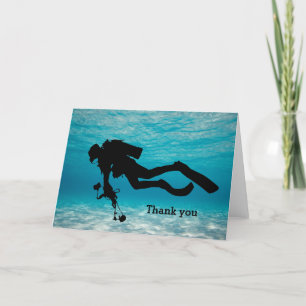Carte De Remerciements Plongée sous-marine