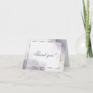Carte De Remerciements Plum doré pourpre