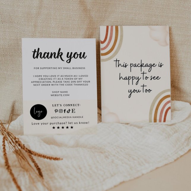 Carte de remerciements PME Imprimable (Créateur téléchargé)