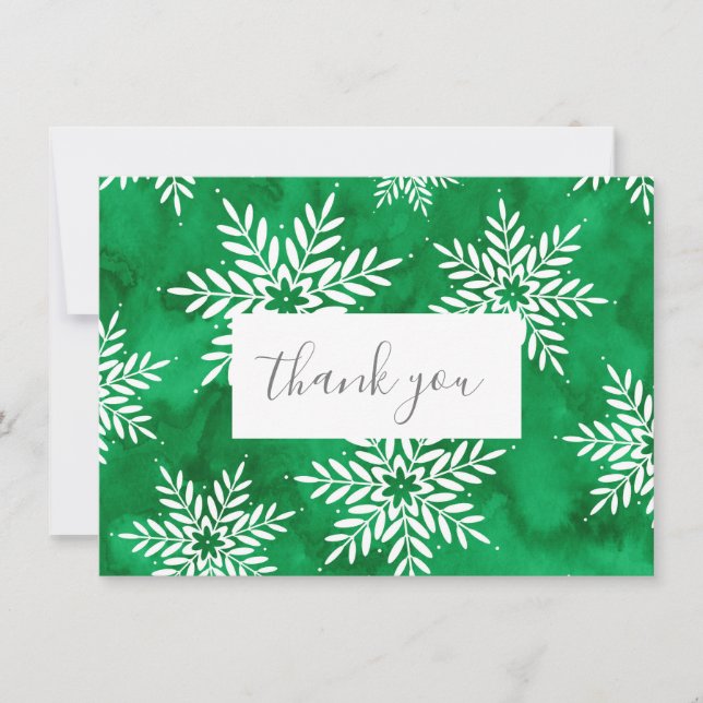 Carte De Remerciements Pneumatiques Abstraits verts (Devant)