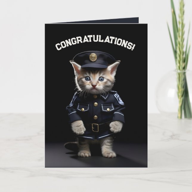 Carte De Remerciements Poches de la justice Kitten (Devant)