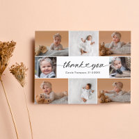 Poignée moderne 8 Baby shower photo Collage
