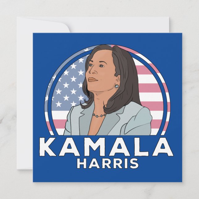 Carte De Remerciements Politique Kamala Harris (Devant)