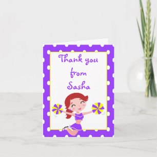 Carte De Remerciements Pom-pom girl