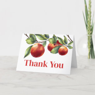 Carte De Remerciements Pomme de notre Baby shower oculaire