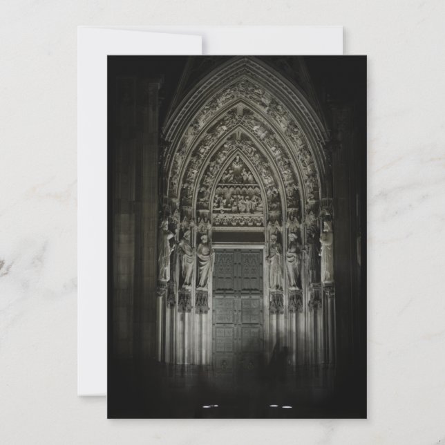 Carte De Remerciements Portail de la cathédrale de Cologne (Devant)