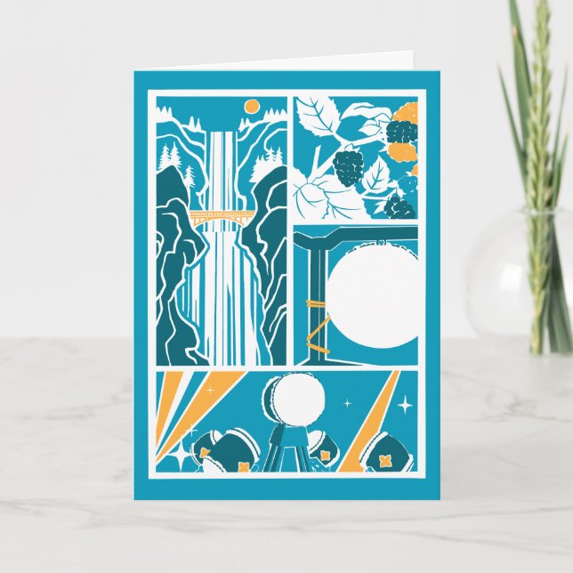 Carte De Remerciements Portland Taiko Folded Card (Devant)