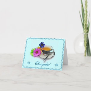 Carte De Remerciements Portugais : Agradecimento/Merci