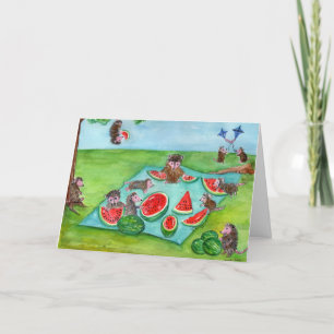 Carte De Remerciements Possum Picnic Card.  Nouveautés amusantes