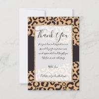 Poster de animal Leopard d'or noir moderne