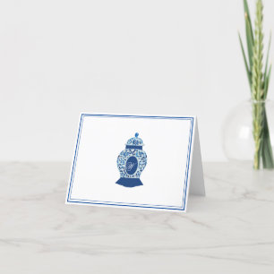 Carte De Remerciements Pot à gingembre de chinoiserie de Versailles Monog