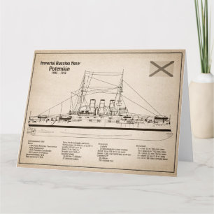 Carte De Remerciements Potemkin - Plan directeur des navires SD