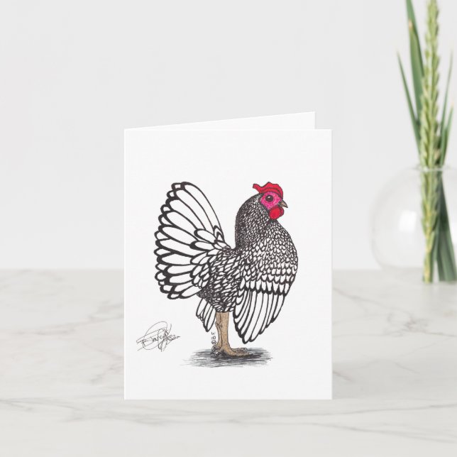CARTE DE REMERCIEMENTS POULET (Devant)