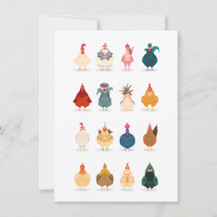 Carte De Remerciements Poulet mou
