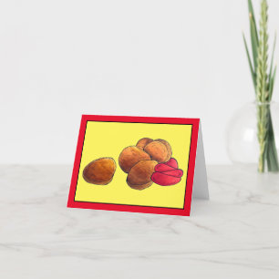 Carte De Remerciements Poulet Nuggets Ketchup Junk Fast Food Foin