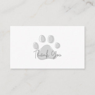 Carte de remerciements pour animaux de compagnie, 