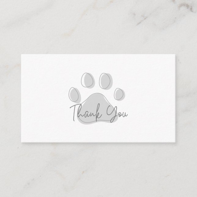 Carte de remerciements pour animaux de compagnie,  (Devant)