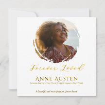 Carte de remerciements pour funérailles