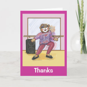 carte de remerciements pour instructeur de danse