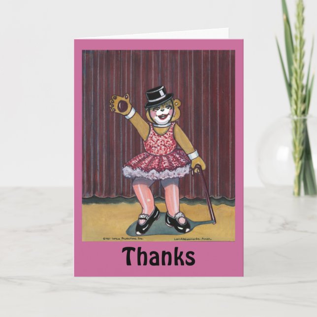 Carte de remerciements pour instructeur de danse (Devant)