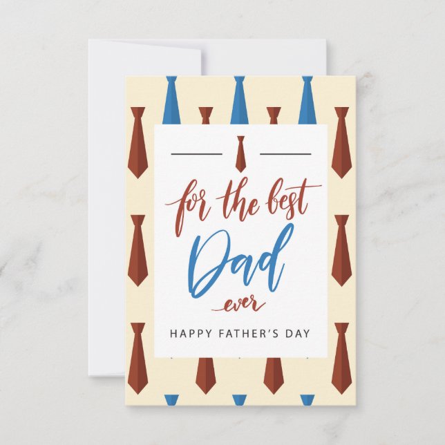 Carte De Remerciements Pour le meilleur papa jamais - Fête des pères (Devant)