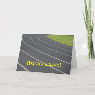 Carte de remerciements pour l'entraîneur !