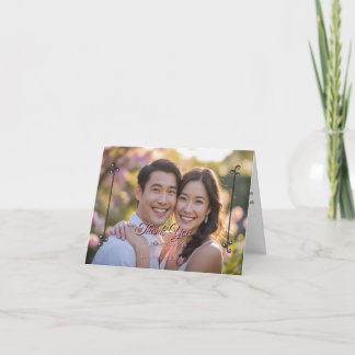 Carte de remerciements pour mariage