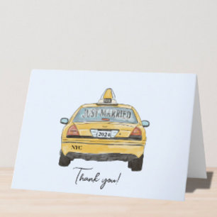 Carte de remerciements pour mariage NYC