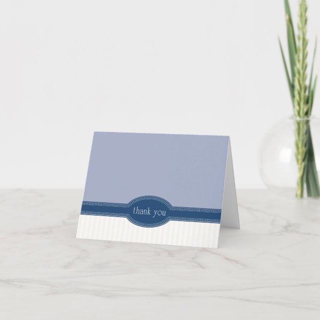 Carte de remerciements pour Mariage ou douche, Mar (Devant)