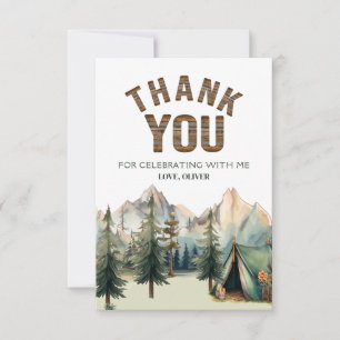 Carte de remerciements pour Rustic Camper Adventur
