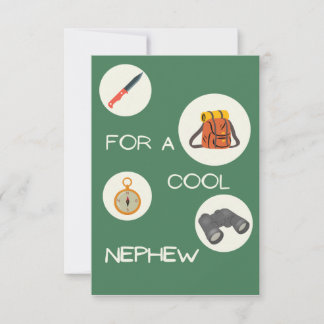 Carte De Remerciements Pour un Cool Nephew Birthday Card Wild Outdoors
