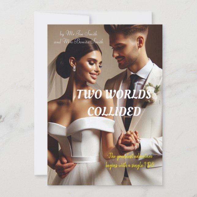 CARTE DE REMERCIEMENTS POUR UN MARIAGE (Devant)