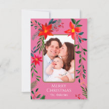 Première petite aquarelle de Noël Floral + Photos
