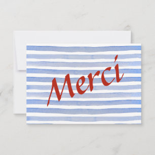 Carte De Remerciements Preppy Parisian