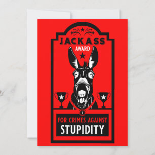 Carte De Remerciements Prix Jackass