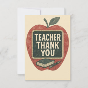 Carte De Remerciements Professeur de Grunge Industriel - Salle de classe 