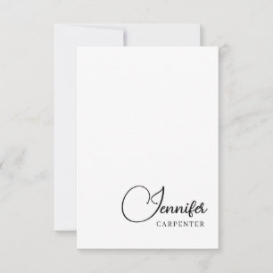 Carte De Remerciements Professionnel élégant moderne minimaliste ajouter