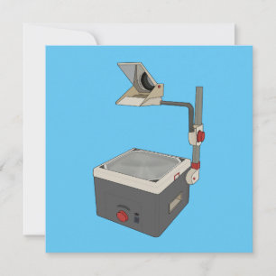 Carte De Remerciements Projecteur HAP 80s 90s Overhead